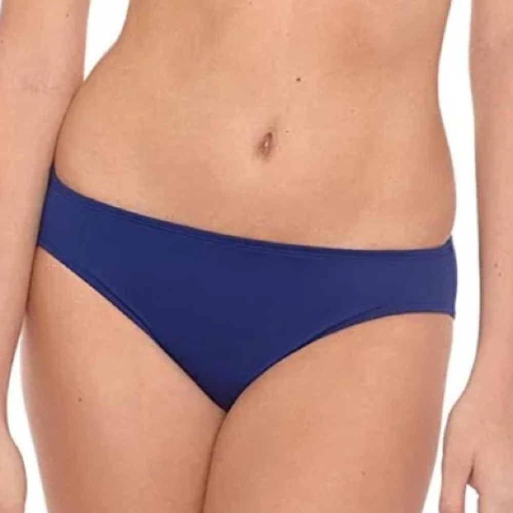 LAUREN Ralph Lauren Navy Beach Club Solid Hipster Bottoms